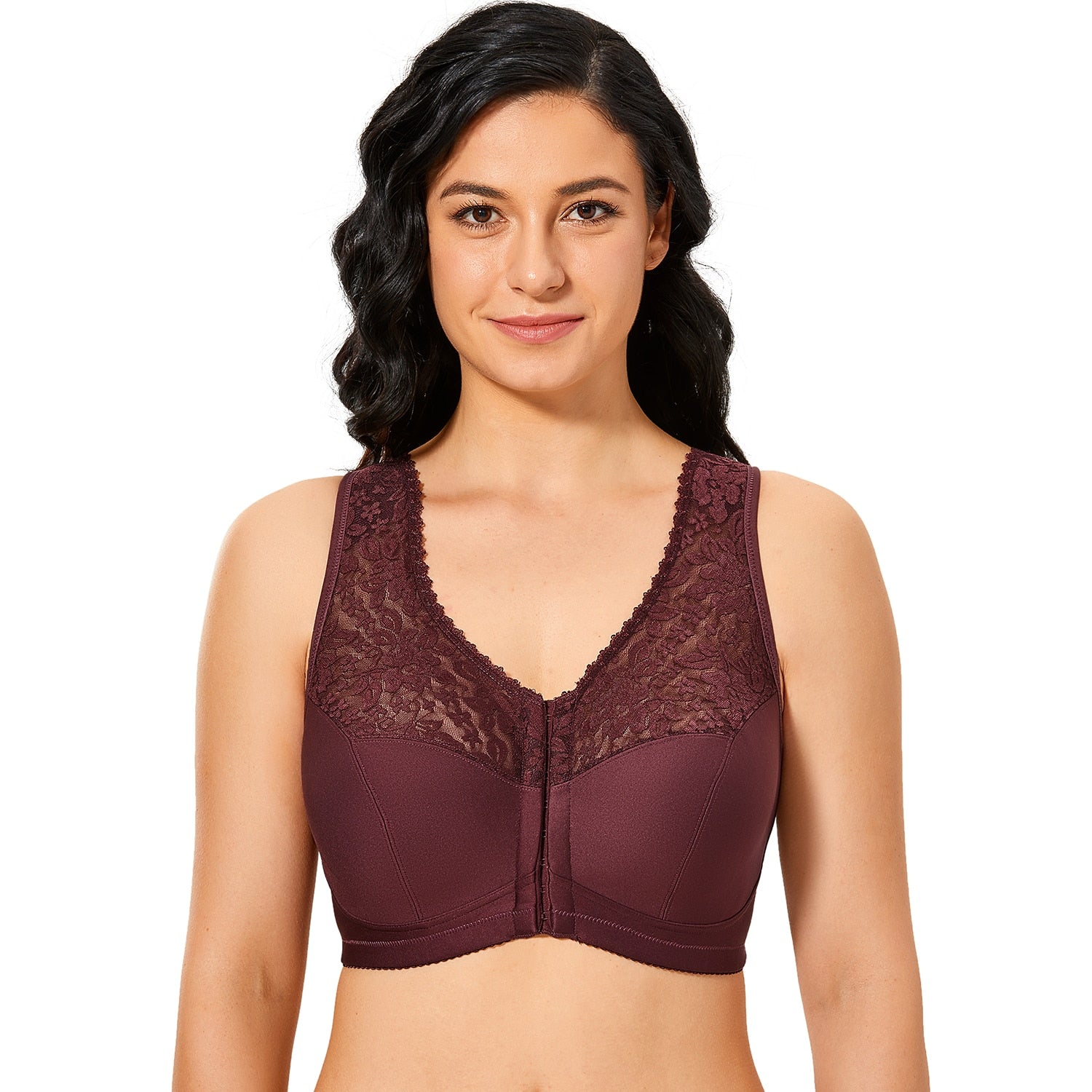 Lovely Lisa Bra Wirefree Full Cup Front Closure